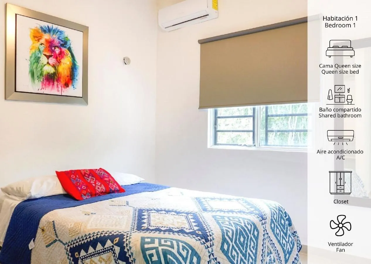 Hostpal Porto Alto Playa Del Carmen 54D 아파트 멕시코
